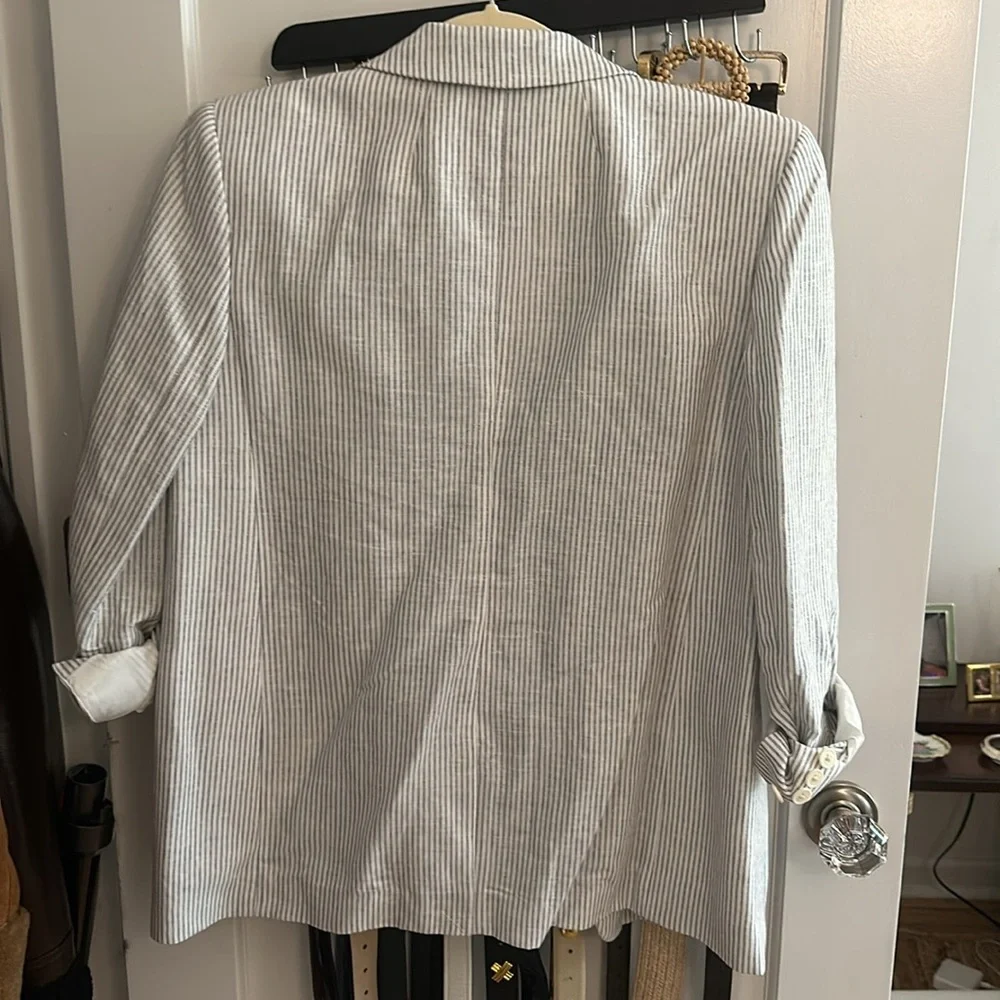 Jcrew collections linen blazer - Picture 2 of 4